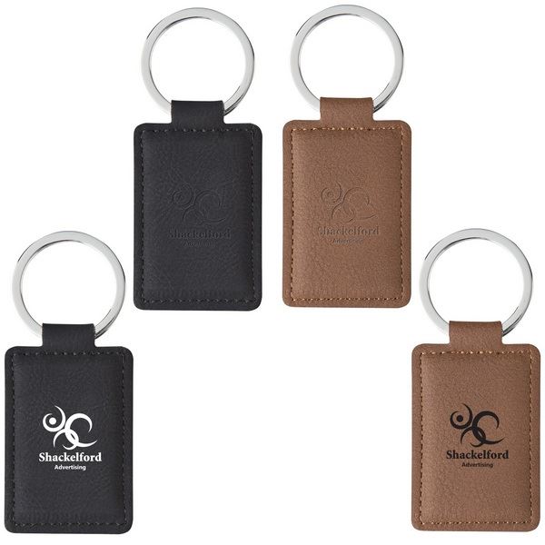 KH4730 Leatherette Executive Key Tag With Custom Imprint